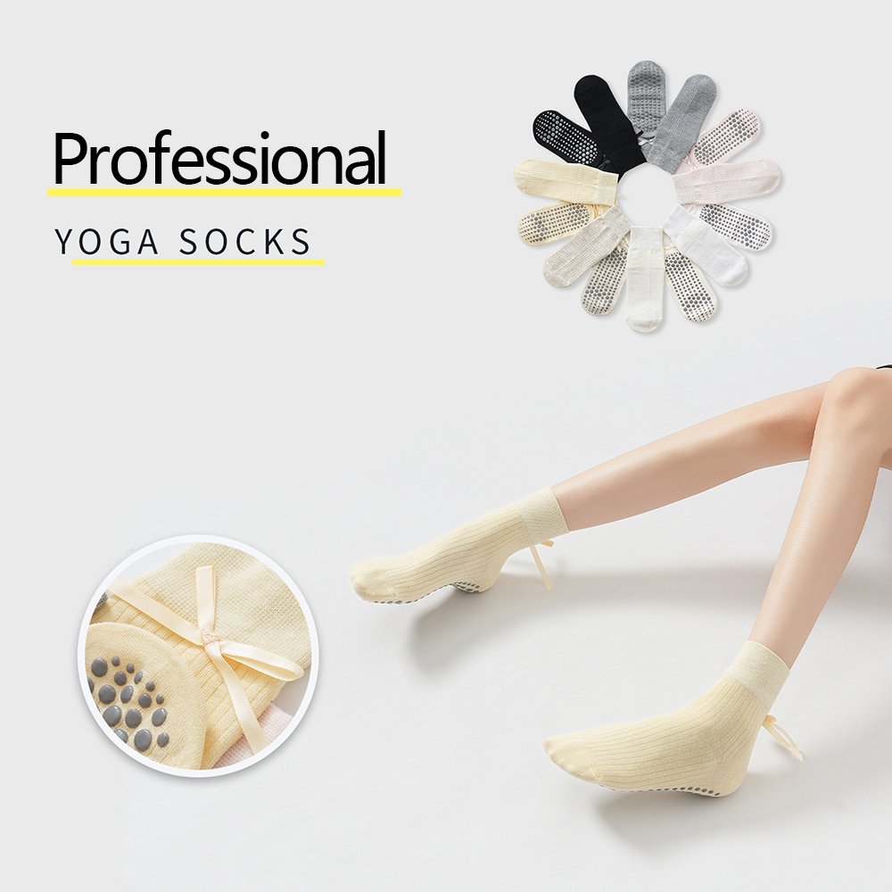 Cute Bowknot Yoga Socks Girls  - Yoga Of Fitness ulasan dan harga